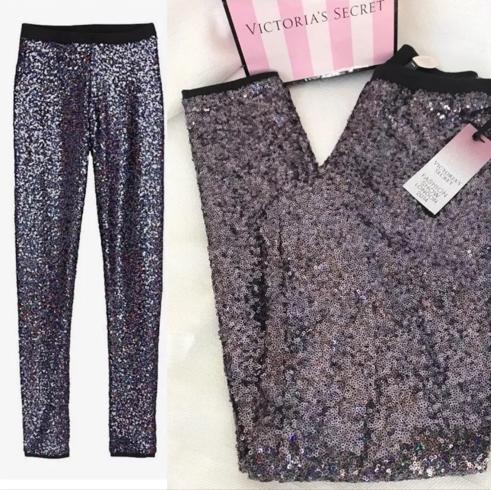 Victorias Secret Fashion Show LE, Sequins Leggings size med SOLD OUT EVERYWHERE